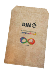 DJM inkjet printing on padded mailer bags